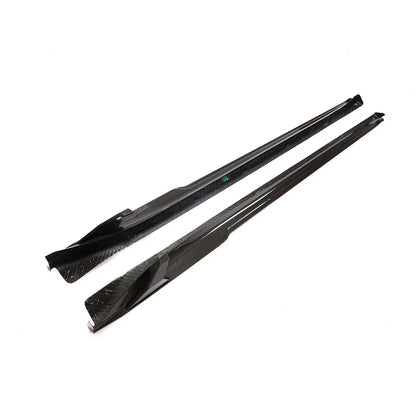 Carbon Fiber Prepreg Finned Side Skirt V3 - Porsche 911 991.2 Carrera 4 GTS 2017-2019