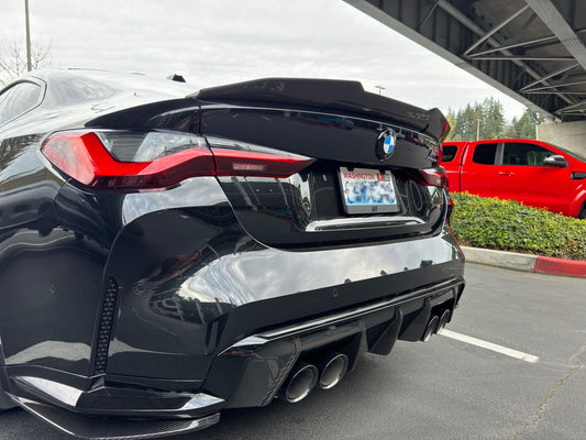 PSM Style High Kick Carbon Fiber Trunk Spoiler - BMW G82/G83/G22
