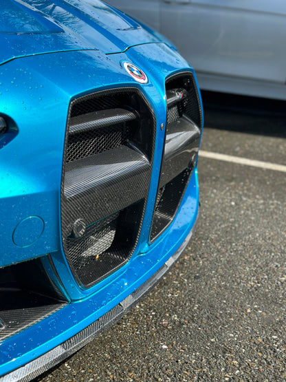 VR Style Carbon Fiber Front Grilles – BMW M3 G80 & M4 G82/G83 (2021+)