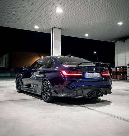 MP Style Carbon Fiber Flow-Through Rear Spoiler Wing – BMW G80 M3 & G82/G83 M4 (2020+)