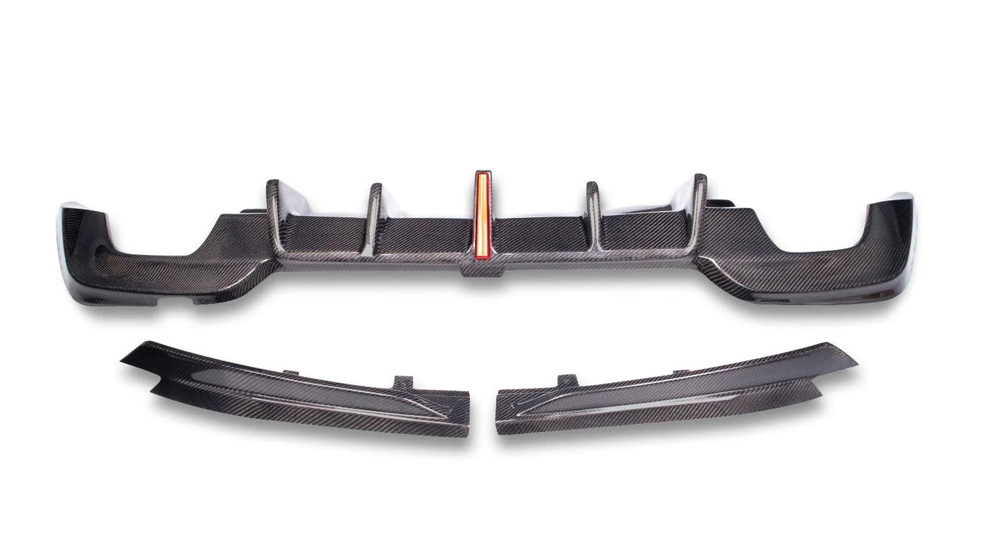 KB Style Carbon Fiber Rear Diffuser - BMW G20 3 Series