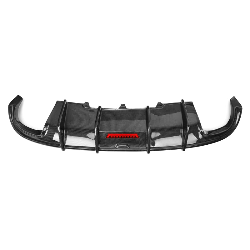 Karbel Style Carbon Fiber Rear Diffuser - Audi B8 A4 S Line