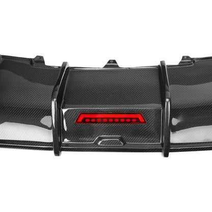 Karbel Style Carbon Fiber Rear Diffuser - Audi B8 A4 S Line