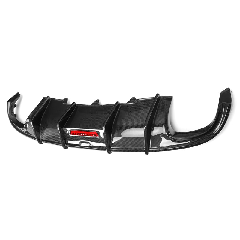 Karbel Style Carbon Fiber Rear Diffuser - Audi B8 A4 S Line