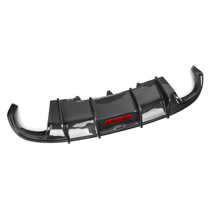 Karbel Style Carbon Fiber Rear Diffuser - Audi B8 A4 S Line