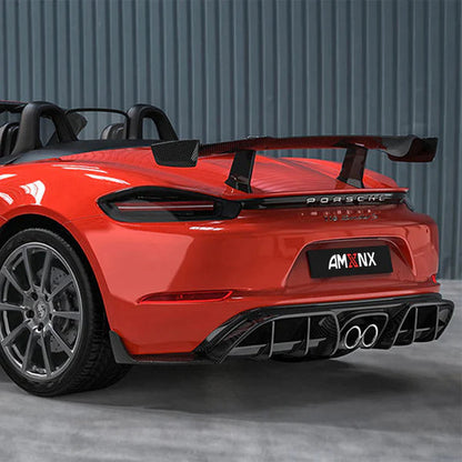 Prepreg Carbon Fiber Rear Wing - Porsche 718 Boxster 2016-2024