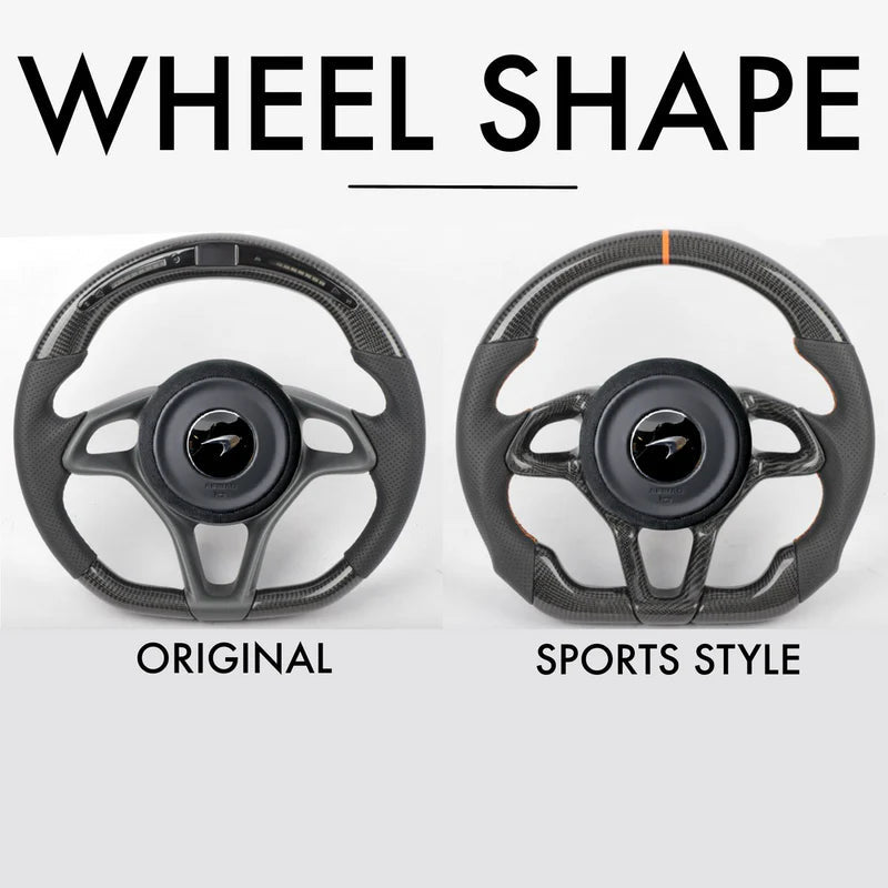 Custom Carbon Fiber Steering Wheel - McLaren