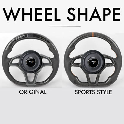 Custom Carbon Fiber Steering Wheel - McLaren