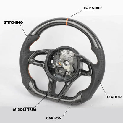 Full Custom Carbon Fiber Steering Wheel - McLaren 570S / 570GT / 600LT