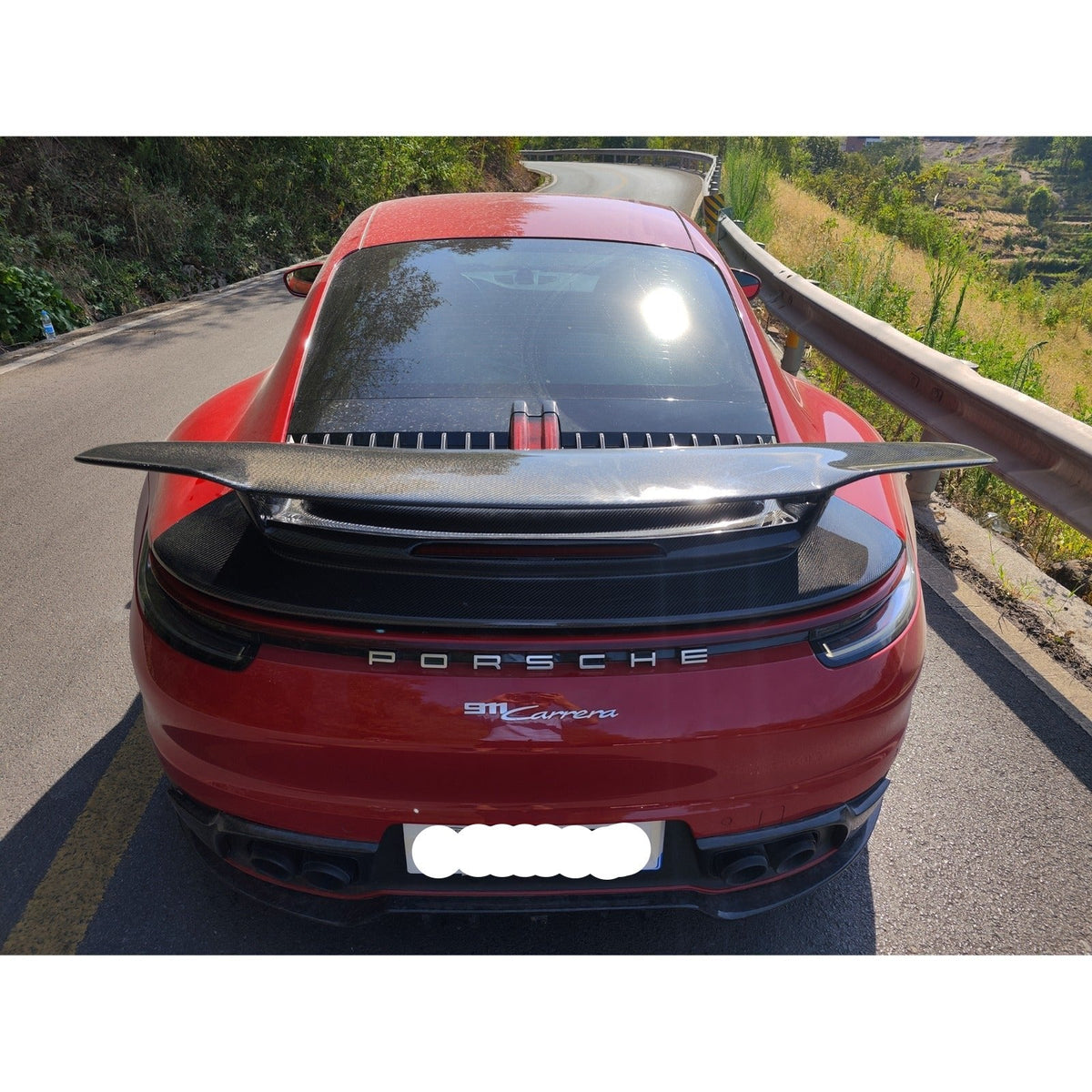 Carbon Fiber Rear Wing - Porsche 911 992 Carrera 2020+