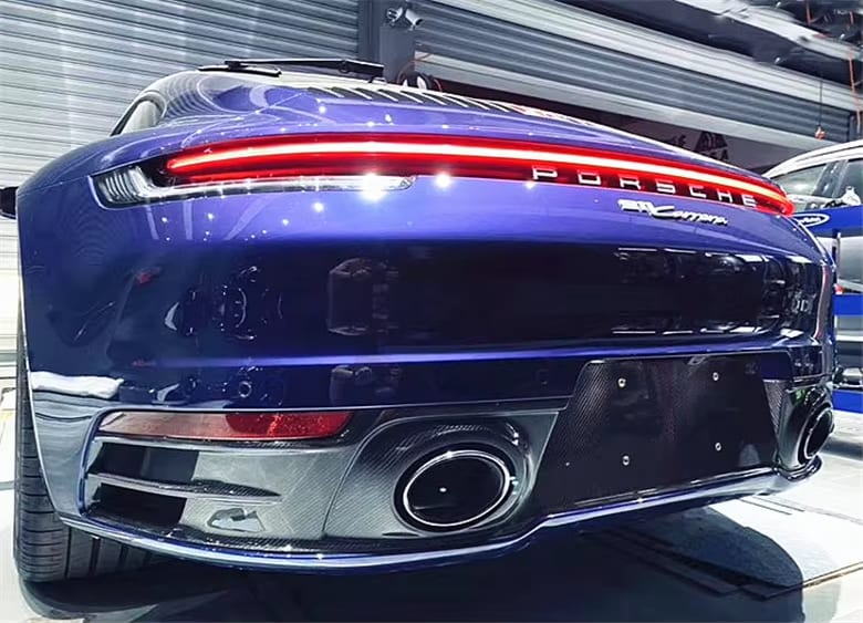 OEM Style Dry Carbon Fiber Rear Diffuser - Porsche 911 992 Carrera 2020-2024
