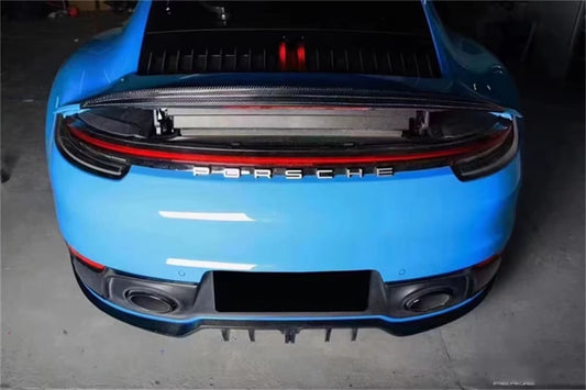 V2 Carbon Fiber Rear Diffuser Extension - Porsche 911 992 2019+