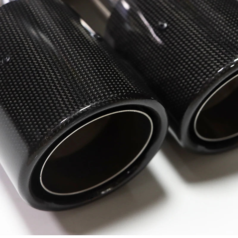 Carbon Fiber Dual Exhaust Tip - Porsche 718 Boxster Cayman 982 2016-2020