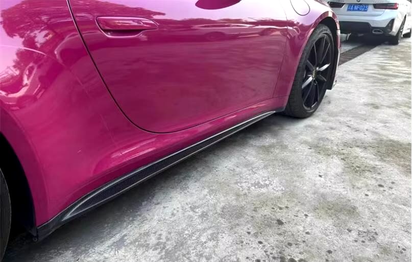 GT3 Style Carbon Fiber Side Skirt Replacement - Porsche 911 992 2019-2024