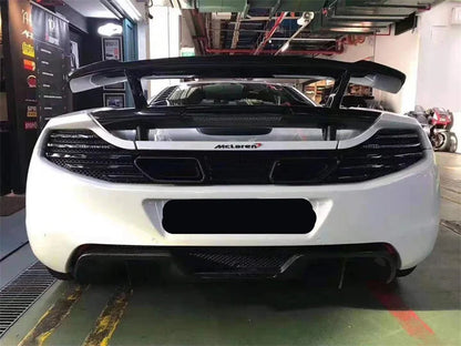 Artisan Style Carbon Fiber Rear Wing with Base Panel - McLaren MP4-12C / 650S
