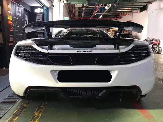 Artisan Style Carbon Fiber Rear Wing with Base Panel - McLaren MP4-12C / 650S