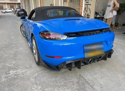 Carbon Fiber Rear Diffuser - Porsche 718 Cayman / Boxster 2016-2023