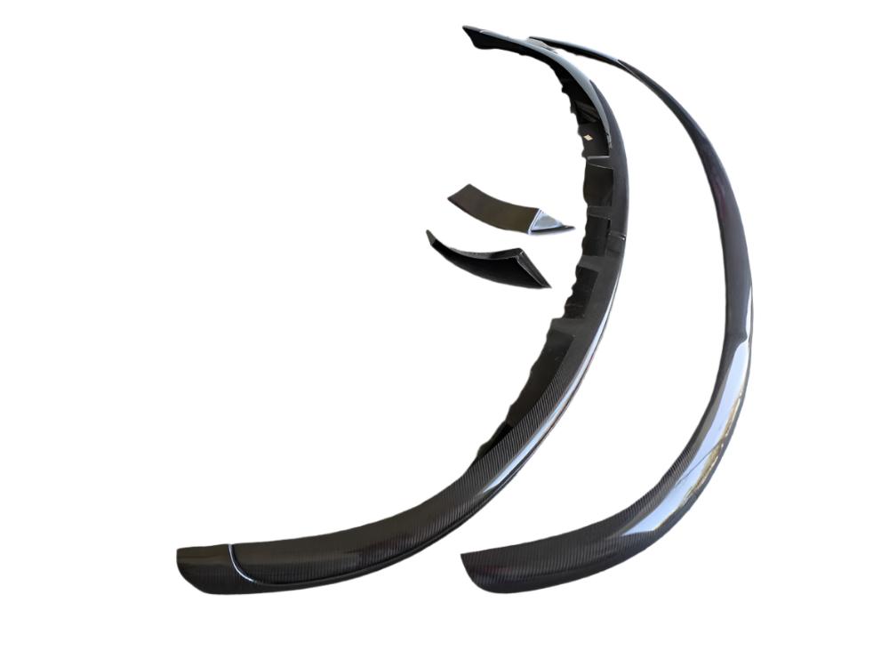TH Style Carbon Fiber Front Lip - Porsche Taycan 2019-2023