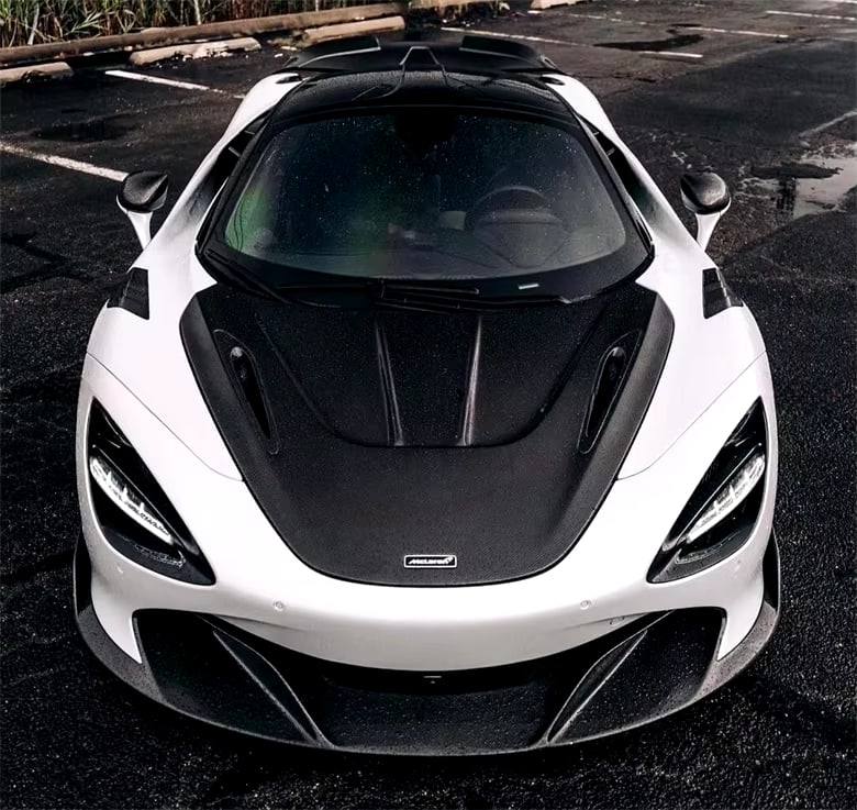 R Style Dry Carbon Fiber Hood Bonnet - McLaren 720S