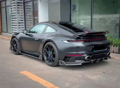 Dry Carbon Fiber Rear Diffuser Extension - Porsche 911 992.1 Carrera S 4 4S Targa Cabriolet 2020-2024