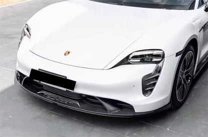 TH Style Carbon Fiber Front Lip - Porsche Taycan 2019-2023