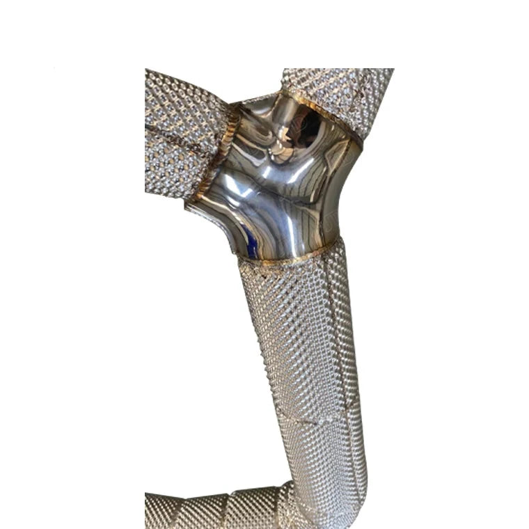 Performance High-Flow Catless Exhaust Downpipes w/ Heat Shield - Porsche 718 Cayman 2.0T 2016-2018