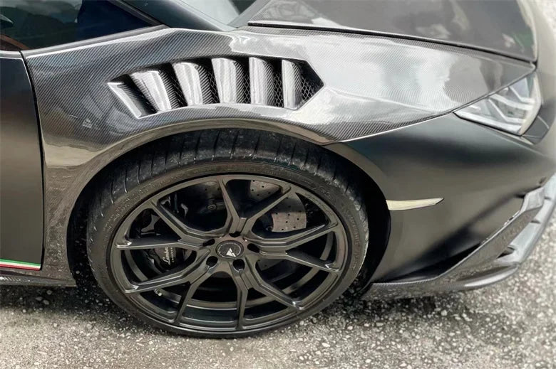 V Style Carbon Fiber Vented Front Fenders - Lamborghini Huracan LP580 & LP610