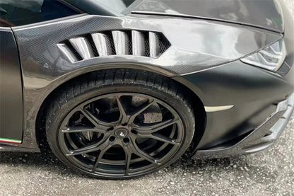 V Style Carbon Fiber Vented Front Fenders - Lamborghini Huracan LP580 & LP610