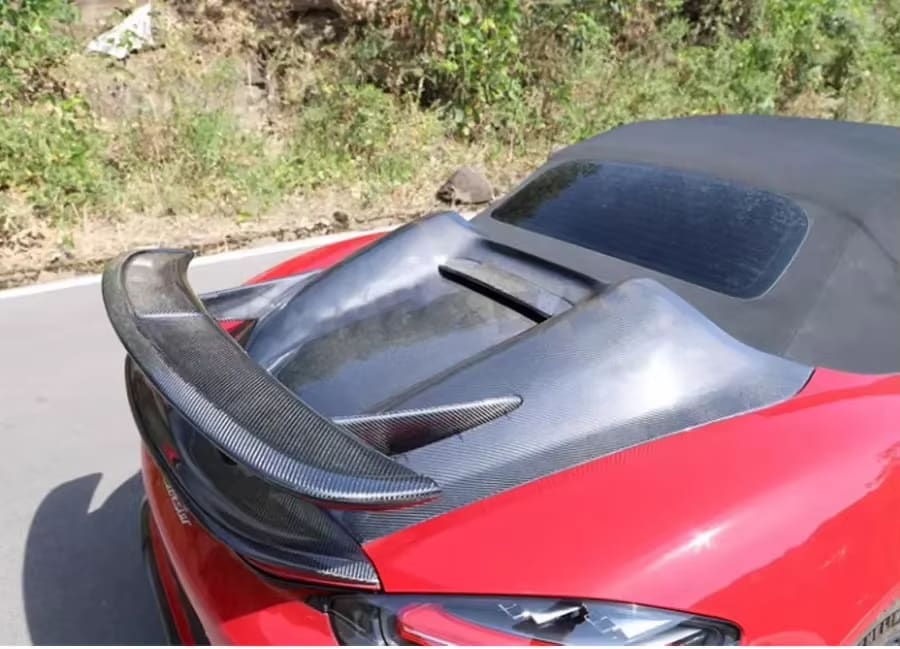 Carbon Fiber Rear Spider Wing - Porsche Cayman / Boxster 981 & 718 982