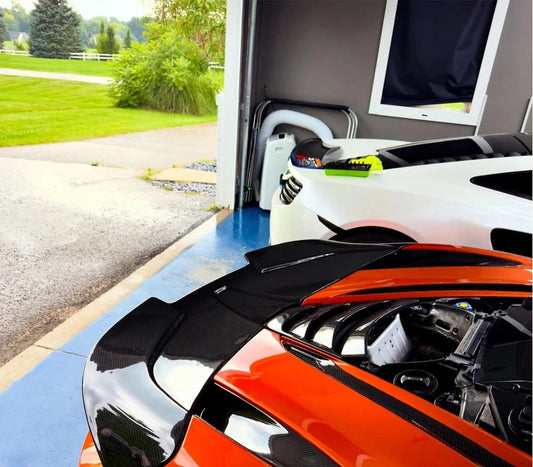 MD Style Dry Carbon Fiber Rear Spoiler Wing - McLaren 720S