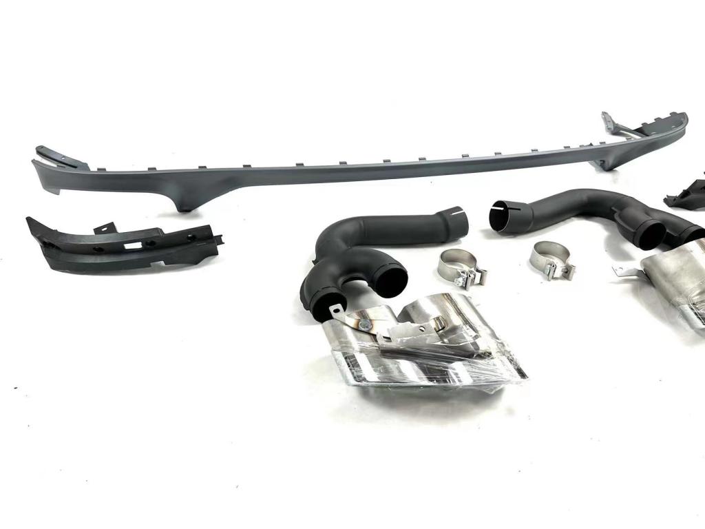 Quad Diffuser SQ8 Style Rear Diffuser With Quad Tips - Audi SQ8 / Q8 S Line – The ...