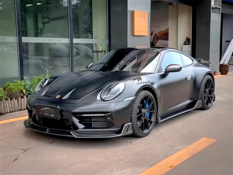 Dry Carbon Fiber DP Style Front Lip - Porsche 911 992 Carrera 2019-2023
