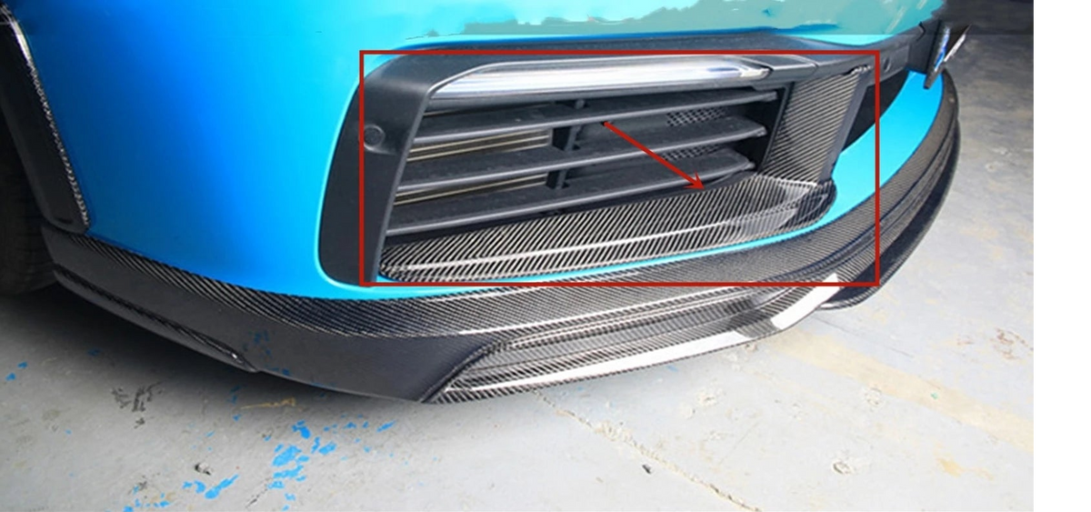 Carbon Fiber Front Bumper Side Air Vent Trim - Porsche 911 992 Carrera 2018-2022