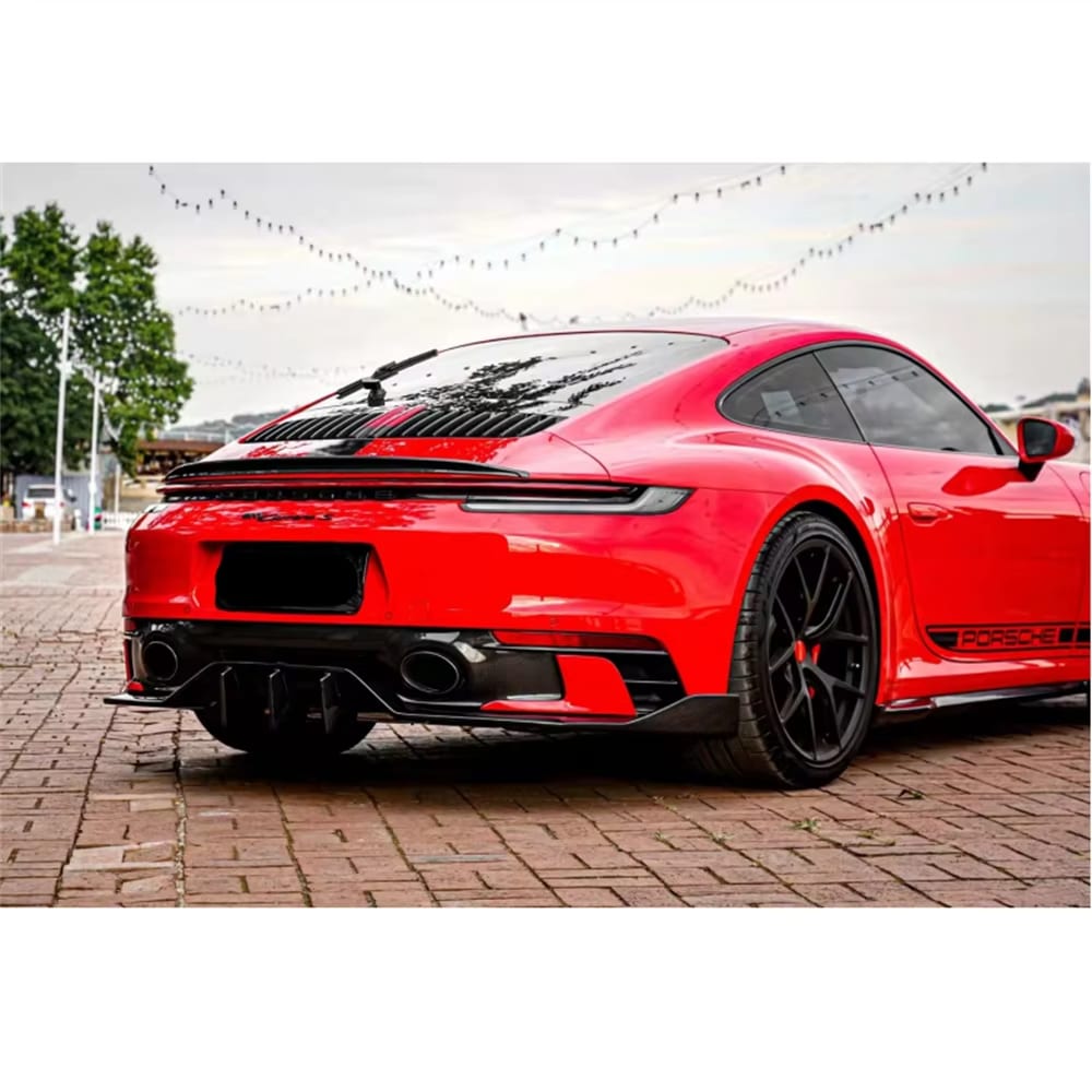 V1 Carbon Fiber Rear Diffuser Extension - Porsche 911 992 2019-2021