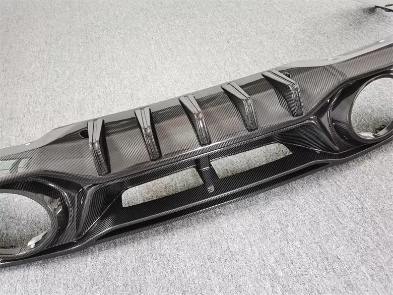 Dry Carbon Fiber T Style Rear Diffuser - Porsche 911 992.1 Turbo S 2021-2024