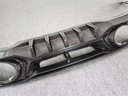 Dry Carbon Fiber T Style Rear Diffuser - Porsche 911 992.1 Turbo S 2021-2024