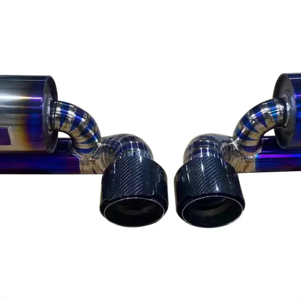 Porsche 911 GT3/GTRS Titanium Valved Exhaust With Carbon Fiber Exhaust Tips