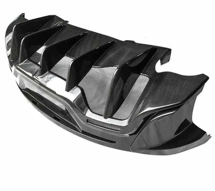 600LT Style Carbon Fiber Rear Bumper with Diffuser - McLaren 540C / 570S / 570GT / 600LT