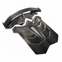 Lamborghini SVJ Style Carbon Fiber Wing And Rear Engine Lid