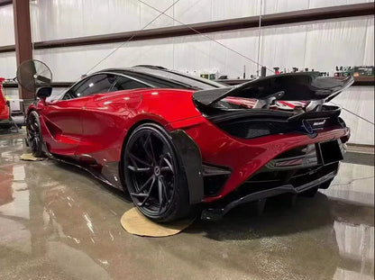 TCI Dry Carbon Fiber Rear Replacement Bumper with Diffuser - McLaren 720S