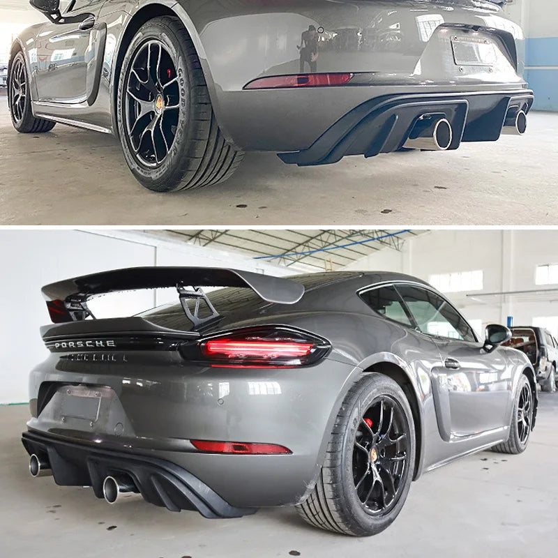 GT4 Style SS304 Exhaust Conversion - Porsche 718 Cayman Boxster 2017+