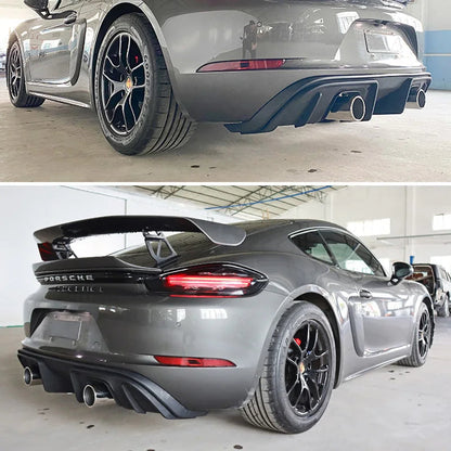 GT4 Style SS304 Exhaust Conversion - Porsche 718 Cayman Boxster 2017+