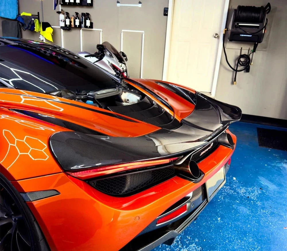 MD Style Dry Carbon Fiber Rear Spoiler Wing - McLaren 720S