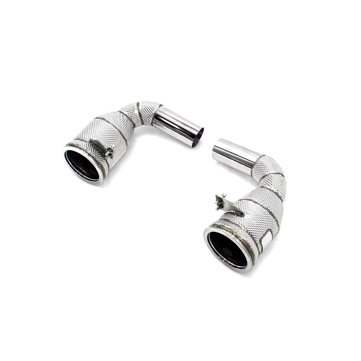 High Flow Catless Downpipes w/ Heat Shield - Porsche 911 992 Carrera 3.0T 2019-2024