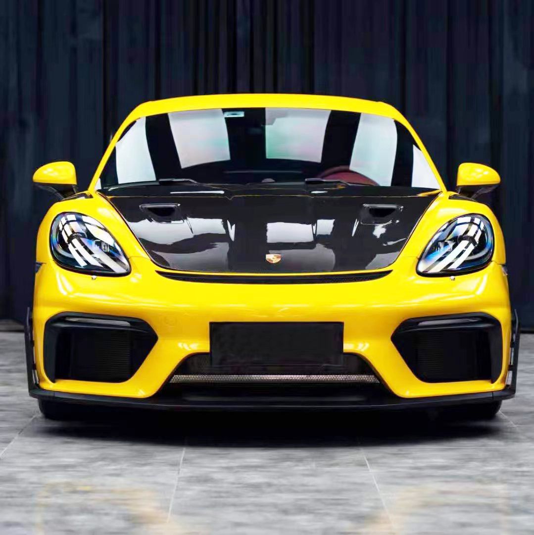 Full GT4 RS Style Dry Carbon Fiber Body Kit - Porsche 718 Cayman 2017-2024