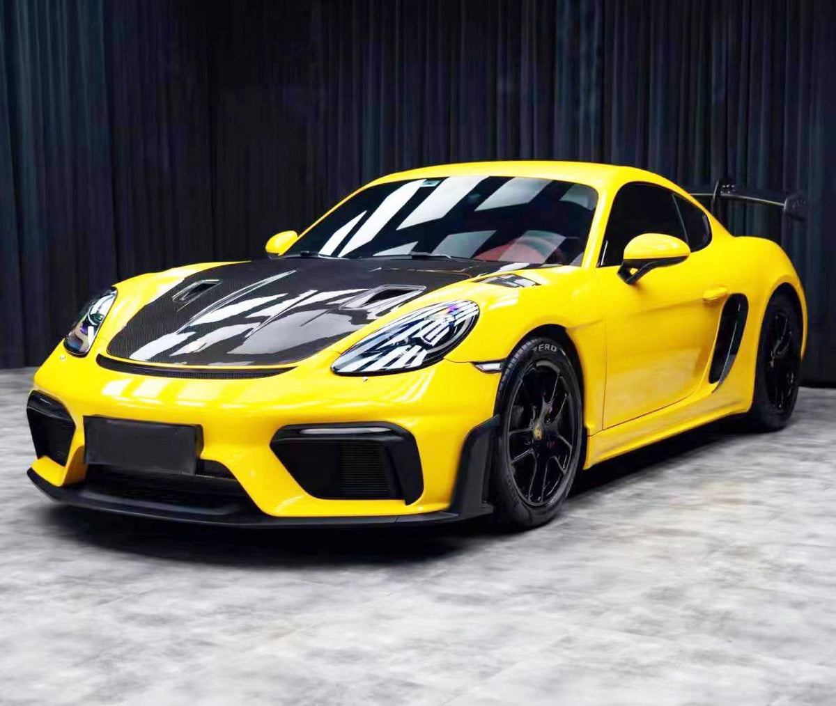 Full GT4 RS Style Dry Carbon Fiber Body Kit - Porsche 718 Cayman 2017-2024