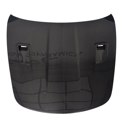 Dry Carbon Fiber GT4 RS Style Hood Bonnet - Porsche 718 Boxster Cayman GT4 GT4 RS 2016-2023