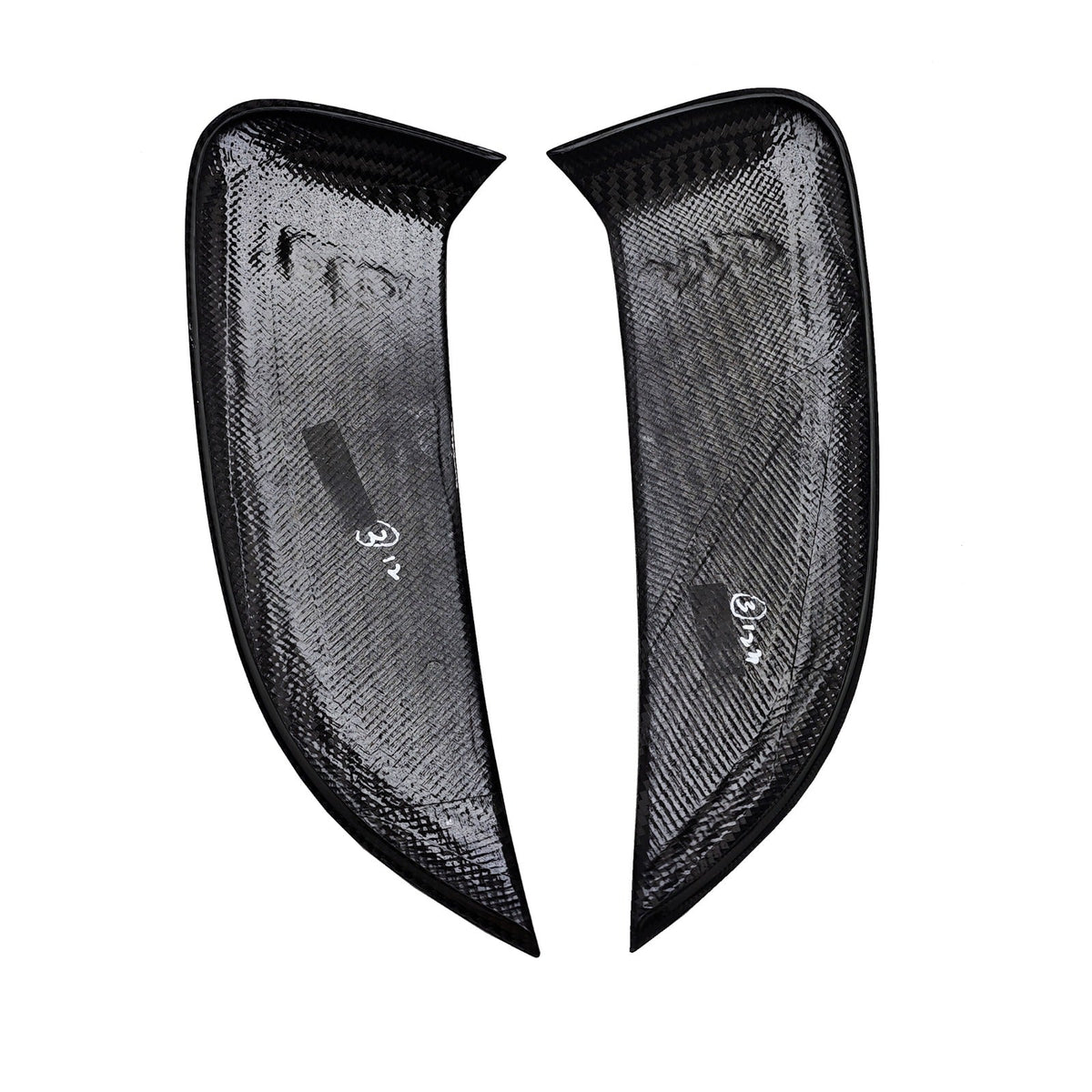 GT4 Style Dry Carbon Fiber Side Air Intake Vents - Porsche 718 Cayman Boxster 2016+