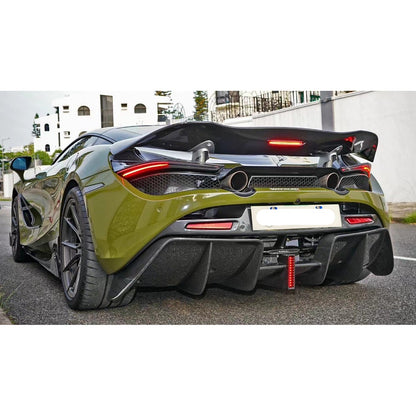 Carbon Fiber Rear Diffuser with Integrated LED - McLaren 720S 2017-2022