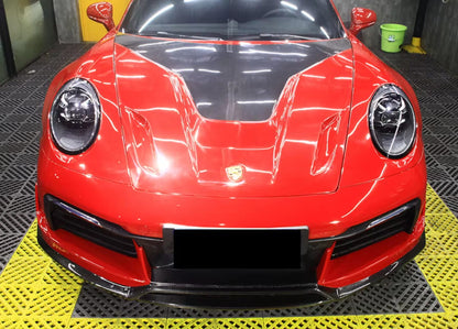 Carbon Fiber TS Style Front Splitter Lip - Porsche 911 992.1 2019-2023